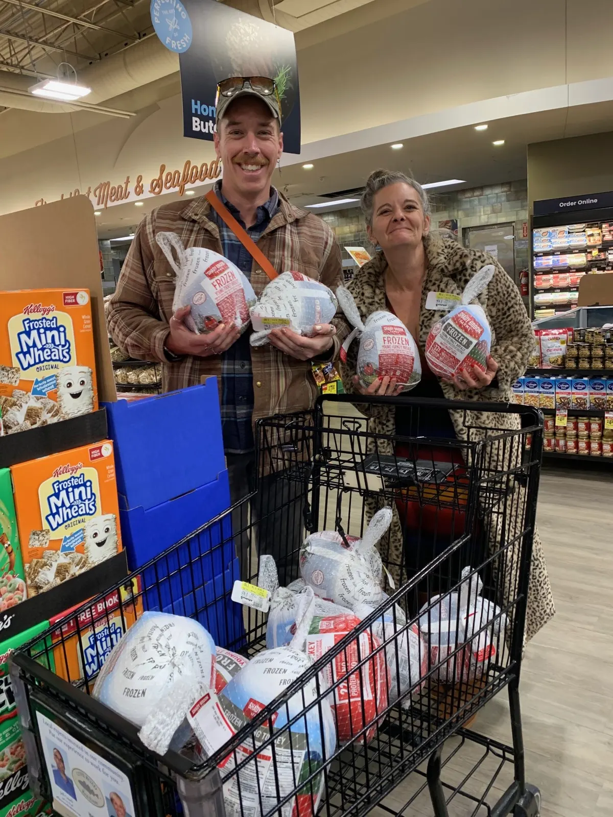 Turkeys ready for holiday meal distribution